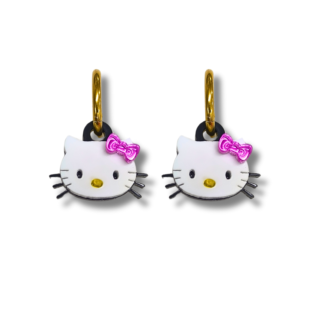pendientes-hello-kitty-aro-de-acero