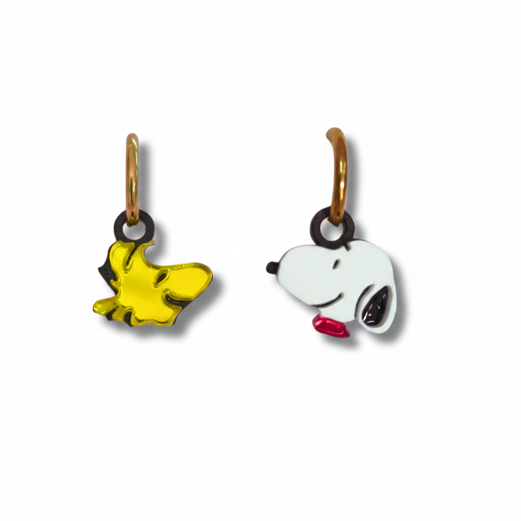 pendientes-snoopy-aro-acero